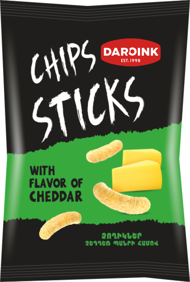 Sticks with cheddar taste