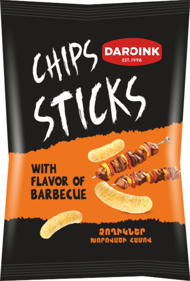 Barbeque flavored sticks