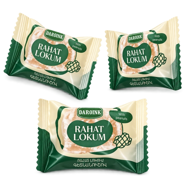 Rahat-lokhum with peanuts
