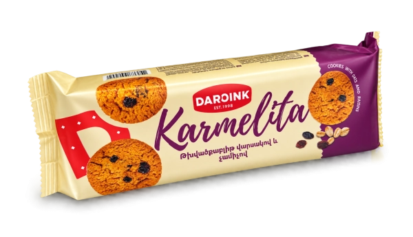 "Karmelita" cookie with oatmeal and raisins