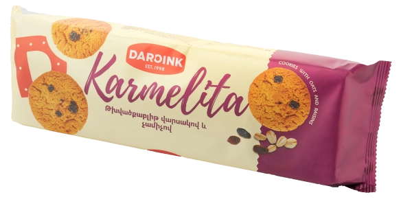 Կարմելիտա վարսակով և չամիչով