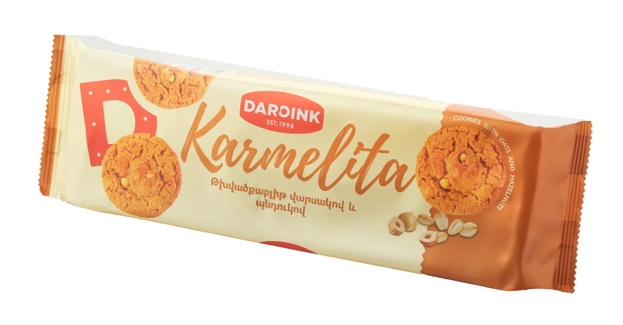   "Karmelita" cookie with oatmeal and hazelnuts