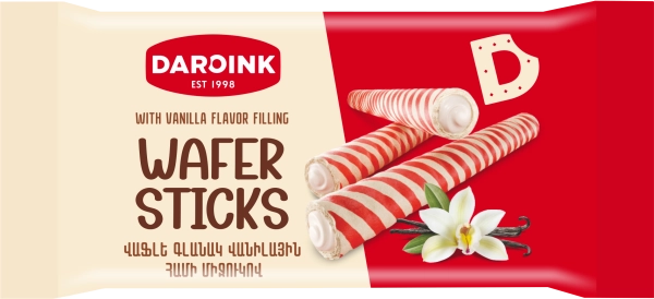 Вафельные трубочки с ванильной начинкой