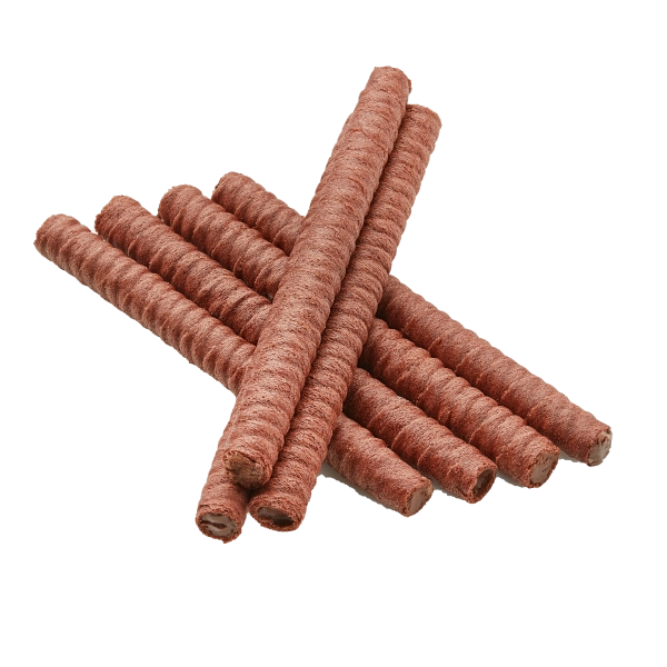 Wafer rolls with chocolate filling