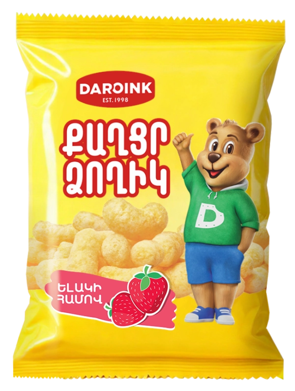 Sweet sticks with strawberry flavor