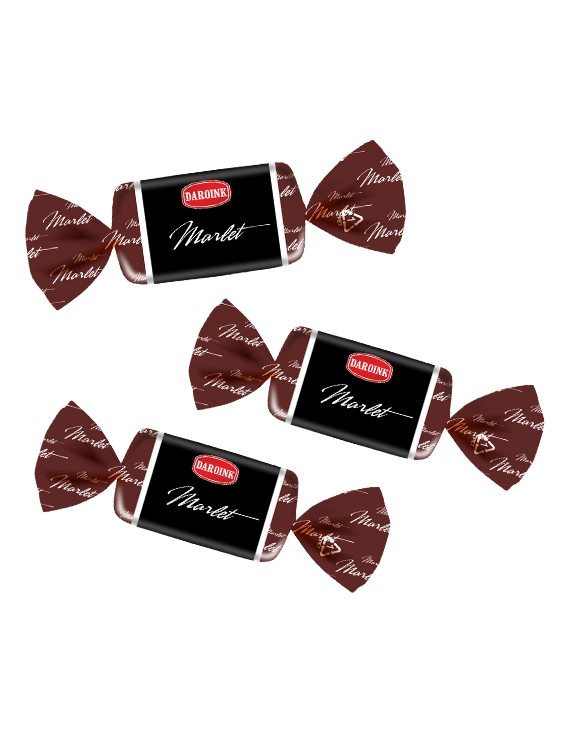 Շոկոլադեպատ կոնֆետ «Marlet» շոկոլադե միջուկով