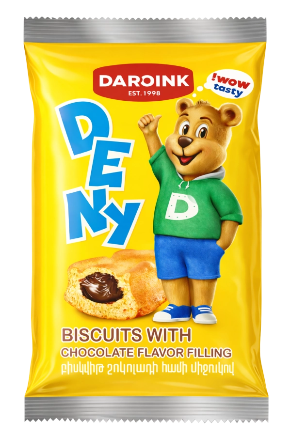 Biscuit "DENY" with chocolate flavor filling