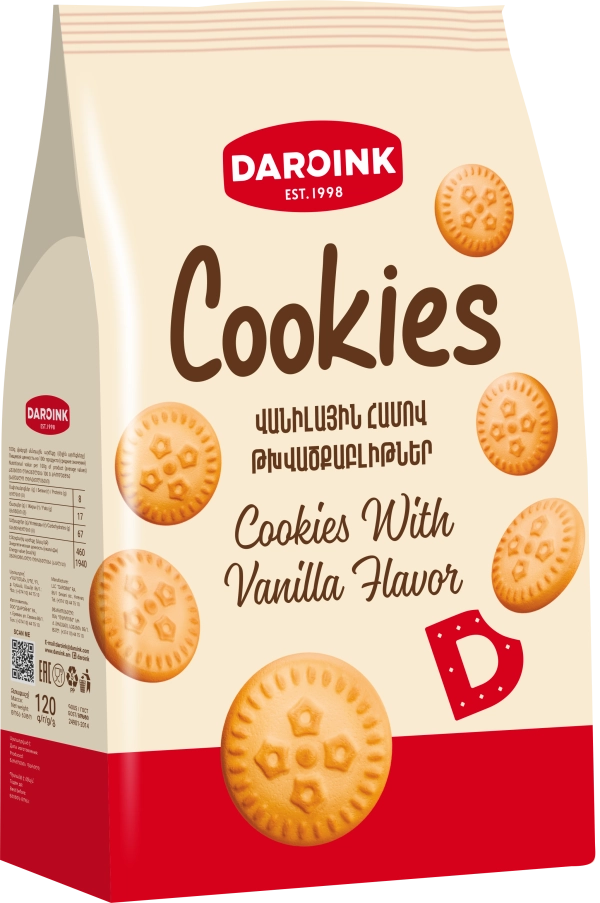 Վանիլային համով թխվածքաբլիթներ