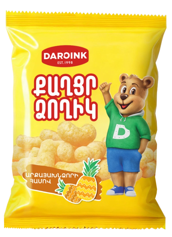 Sweet sticks with pineapple flavor