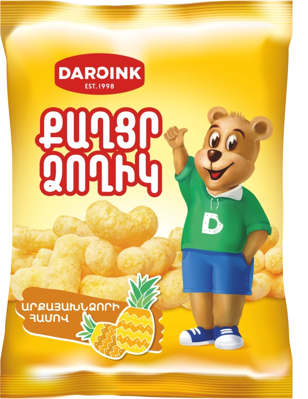 Sweet sticks with pineapple flavor