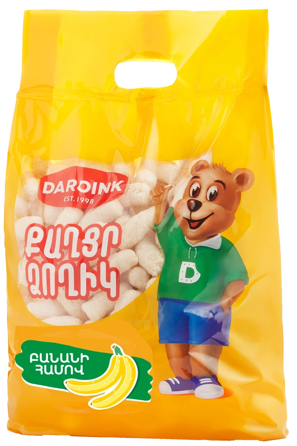 Sweet sticks with banana flavor