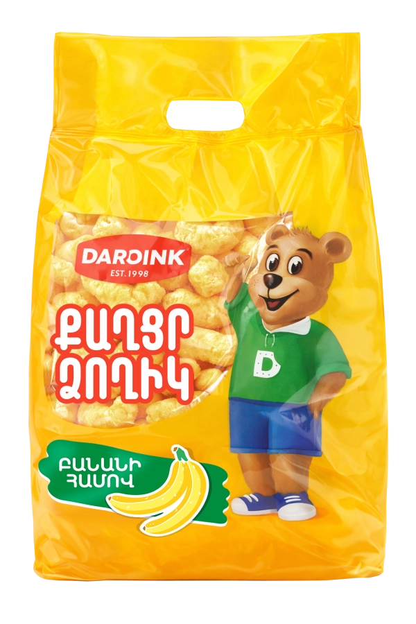 Sweet sticks with banana flavor