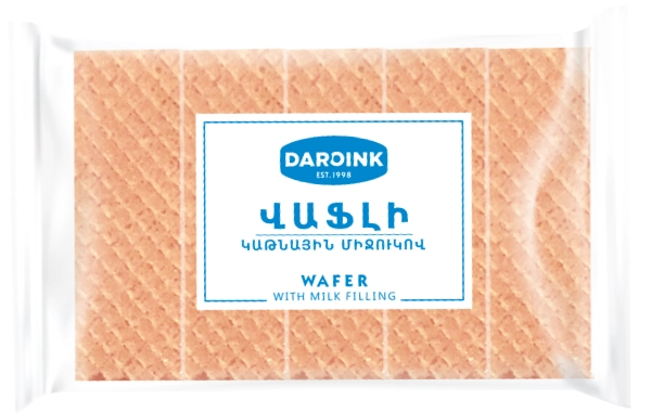 Вафли с молочной начинкой