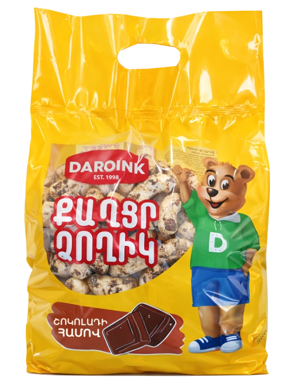 Sweet sticks with chocolate flavor