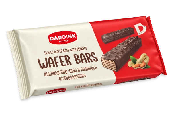 Жареные вафельные батончики с арахисом