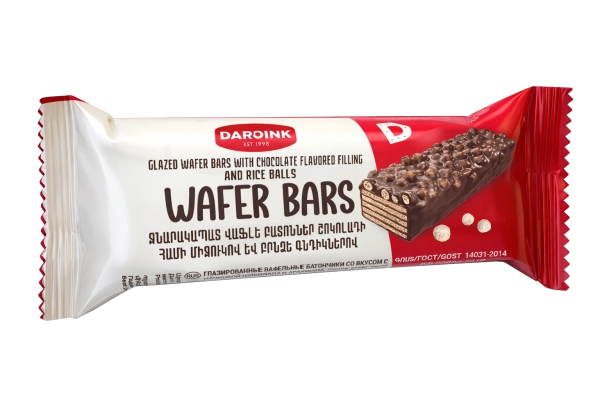 Жареные вафельные батончики с рисовыми шариками