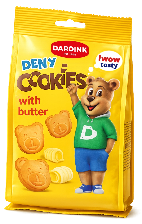 "DENY" cookies with butter